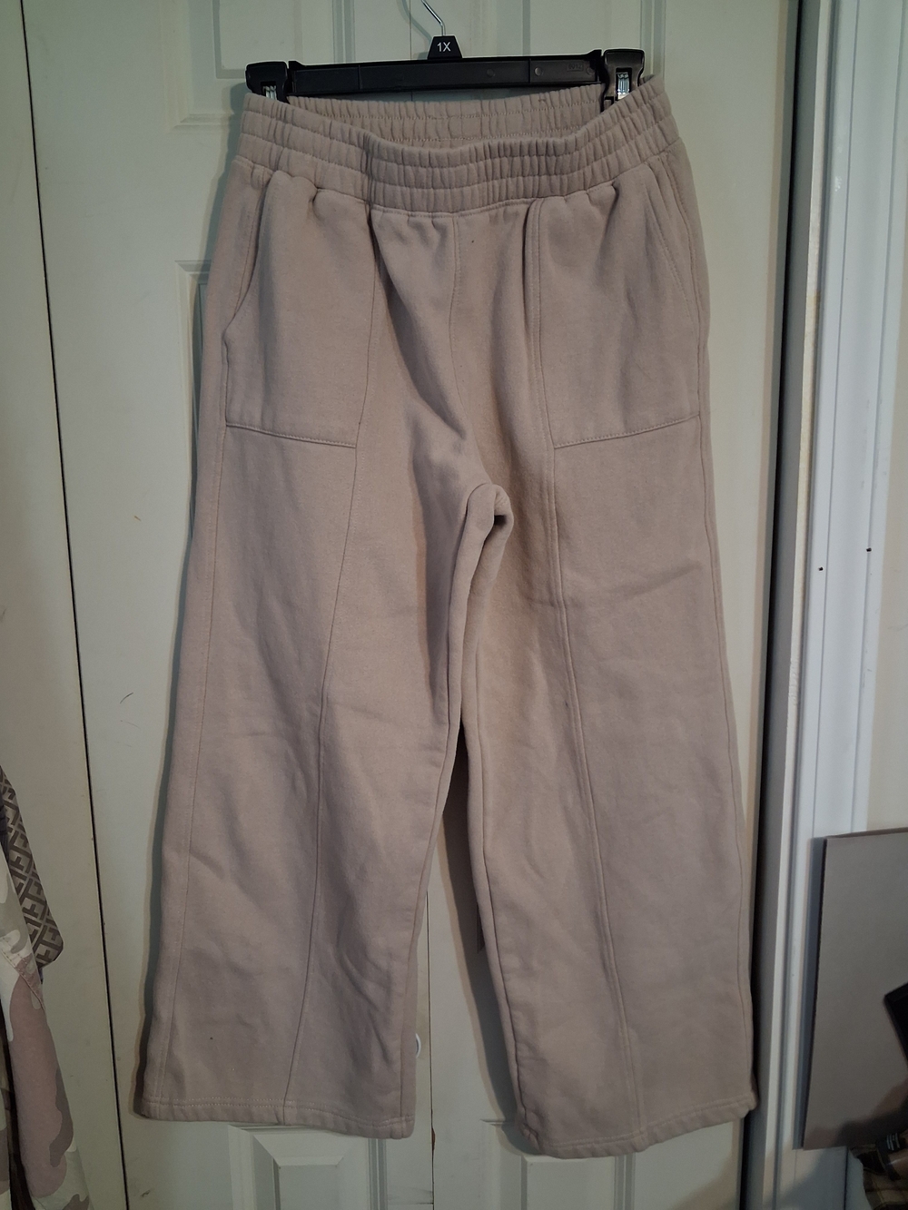 Ultra Flirt Light Beige Cozy Sweatpant Top